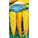 Opakowanie nasion papryki Corno di Toro Giallo PlantiCo, 0,3 g