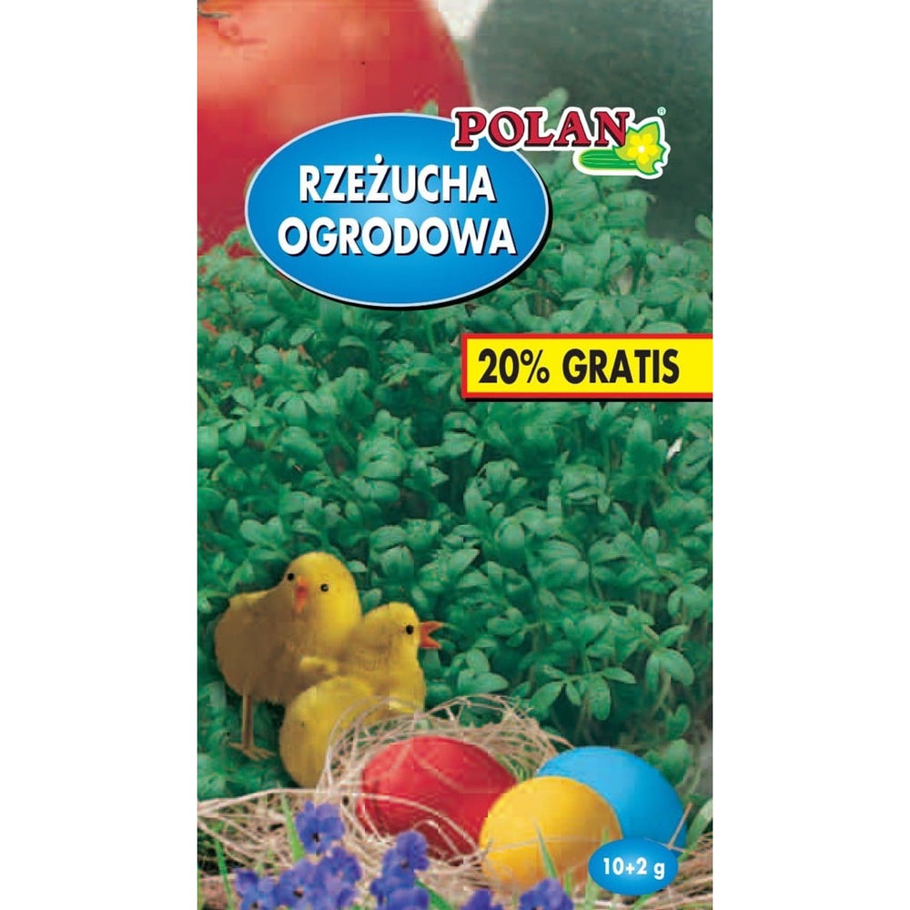 Opakowanie nasion rzeżuchy ogrodowej z kurczakiem PlantiCo, 12 g