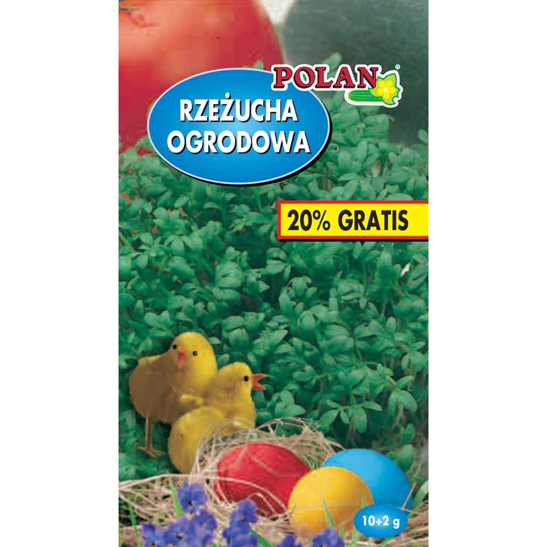 Opakowanie nasion rzeżuchy ogrodowej z kurczakiem PlantiCo, 12 g