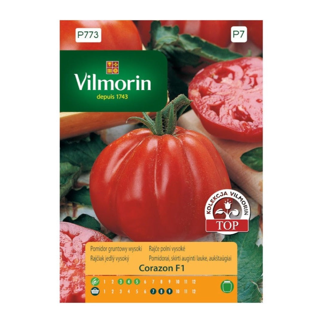 Opakowanie nasion pomidor gruntowy corazon f1 Vilmorin, 0,1 g