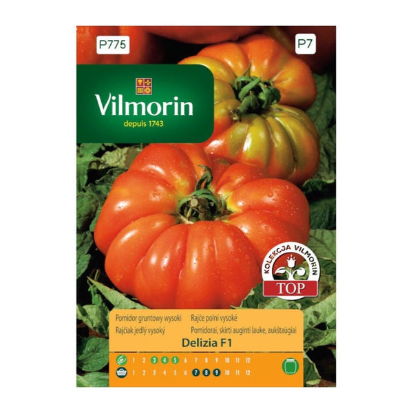 Opakowanie nasion pomidor gruntowy delizia f1 Vilmorin, 0,1 g