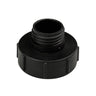 Czarny adapter 2 x 1 cal do beczki IBC 1000 litrów z szerokim gwintem