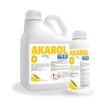 Butelki 1 l i 5 l środka Akarol 770 EC firmy Synthos Agro na przędziorki i misecznika