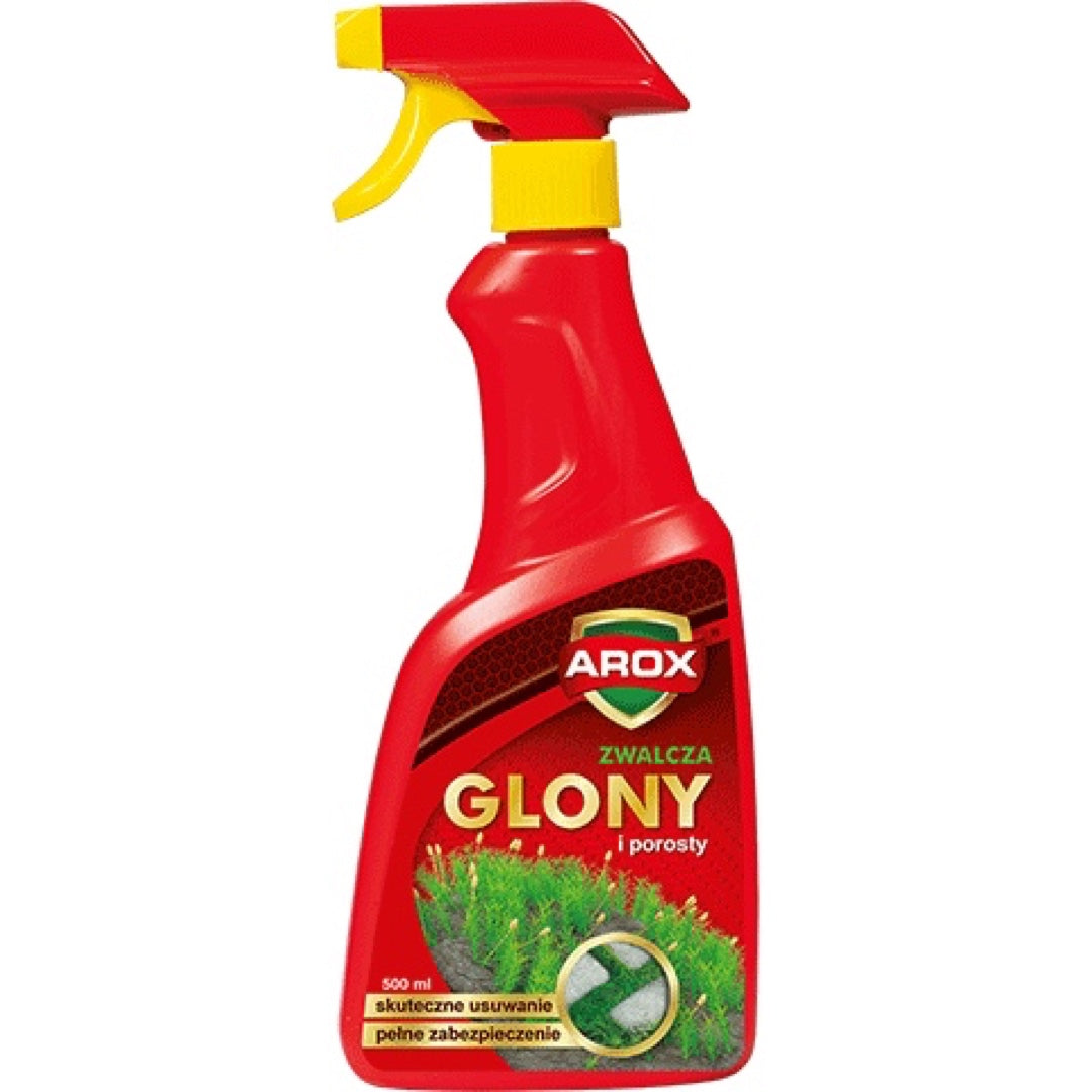 Butelka Arox preparat na glony i porosty 500 ml z rozpylaczem