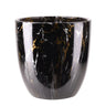 Ceramiczna osłonka AXIM czarny marmur rozmiar S 26 cm na białym tle