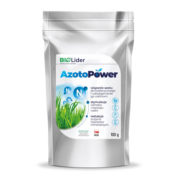 Saszetka 100 g preparatu z bakteriami wiążącymi azot AzotoPower firmy Bio-Lider
