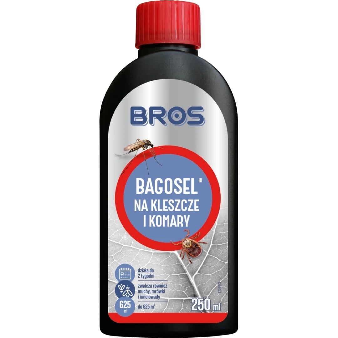 Butelka Bros Bagosel 100 EC koncentrat na kleszcze i komary, 250 ml