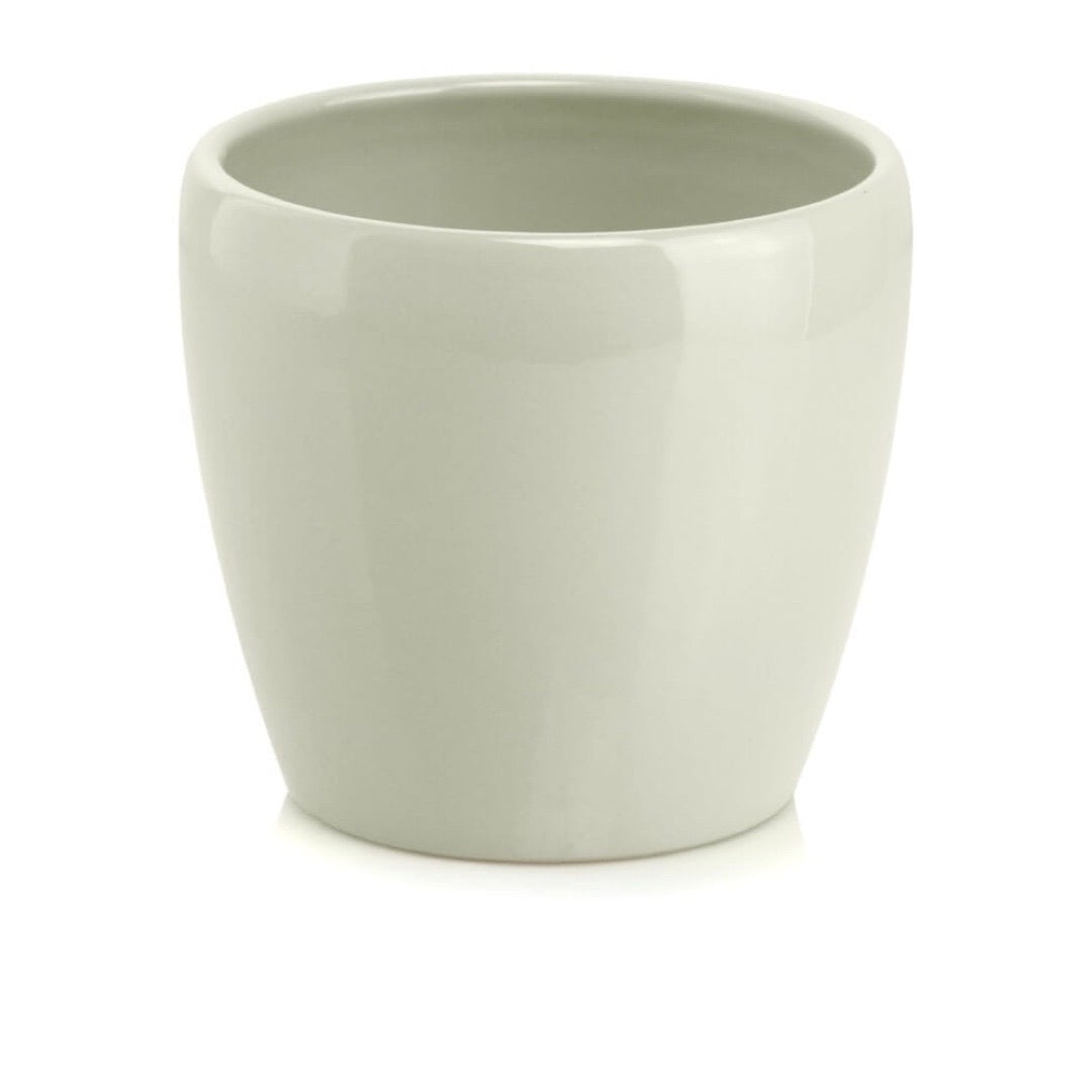 Kremowa błyszcząca osłonka ceramiczna Polnix Barcelona na białym tle