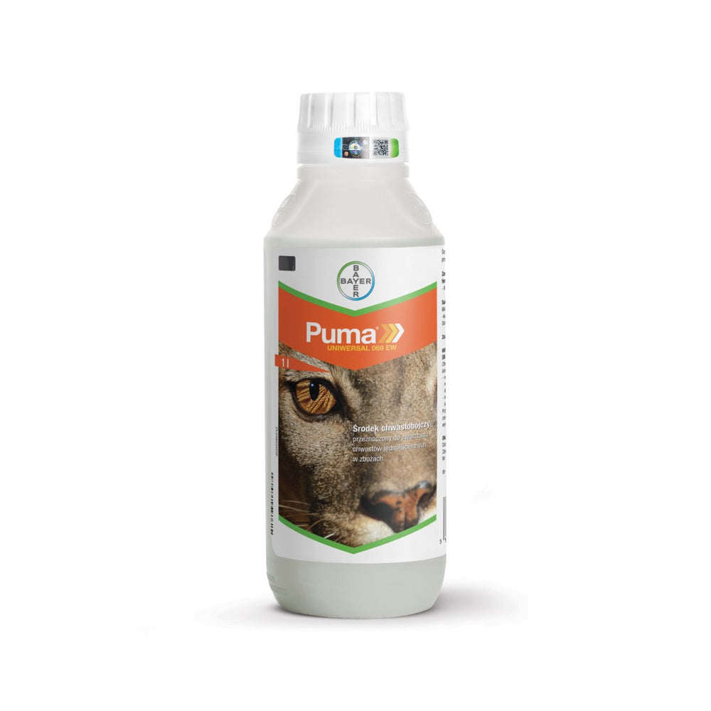 Butelka 1 l herbicydu Puma Uniwersal 069 EW firmy Bayer