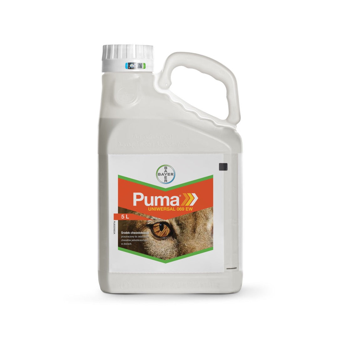 Kanister 5 l herbicydu Puma Uniwersal 069 EW firmy Bayer