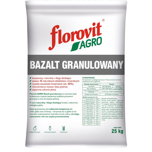 Worek 25 kg Florovit Agro Bazalt granulowany