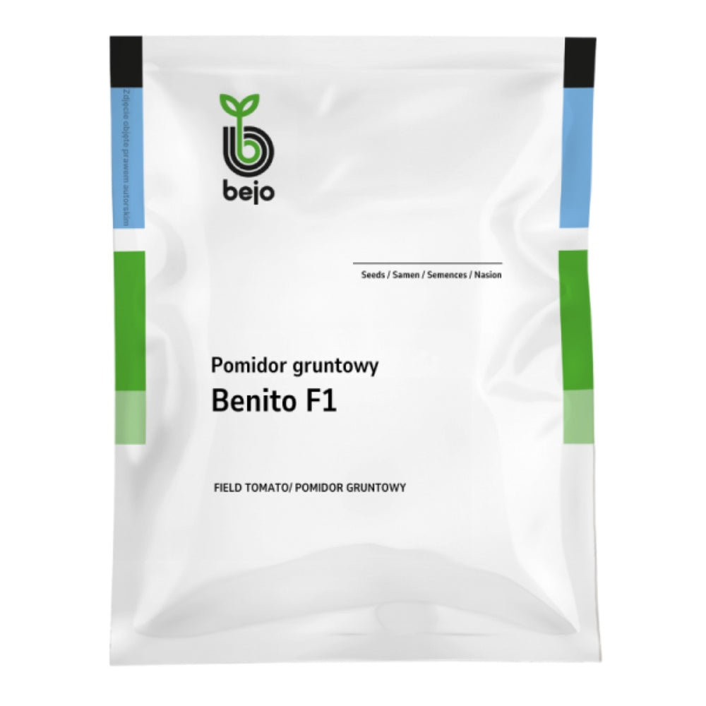 Opakowanie nasion pomidora gruntowego Benito F1 firmy Bejo, 1000 nasion
