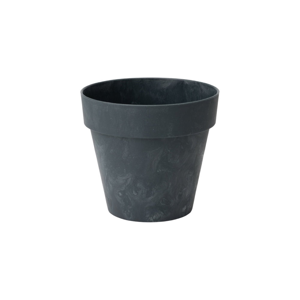Osłonka Ibiza Beton Form-Plastic w kolorze czarnego betonu na białym tle