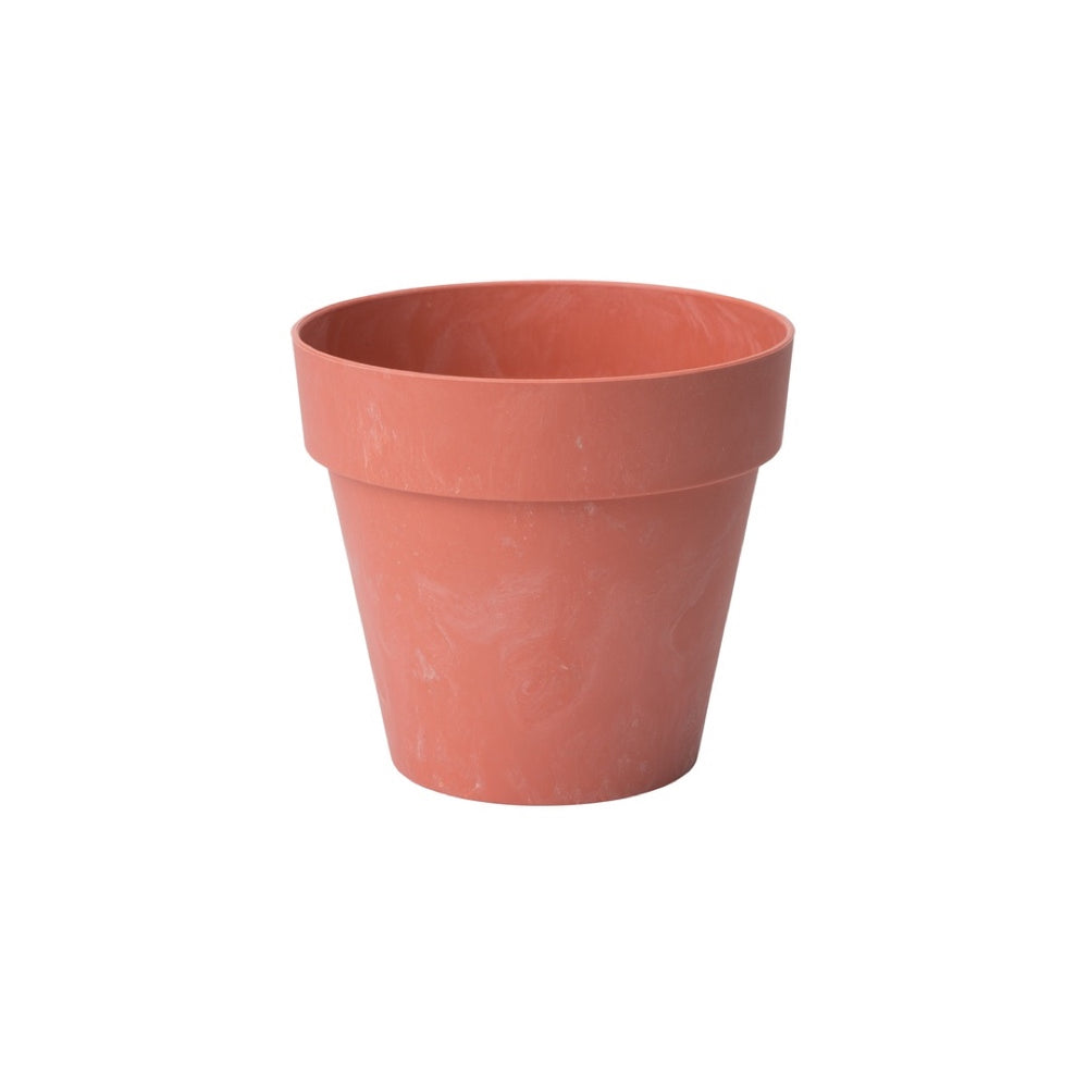 Osłonka Ibiza Beton Form-Plastic w kolorze czerwonego betonu na białym tle