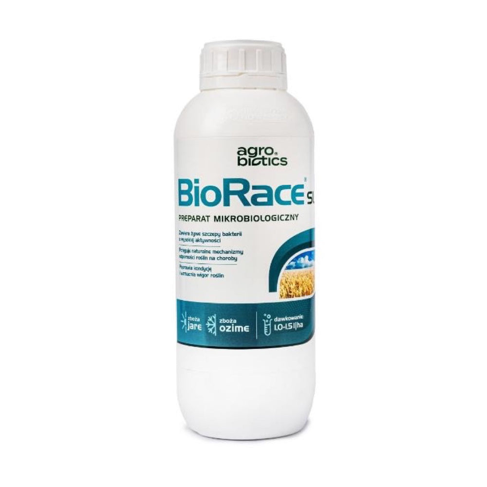 Butelka preparatu mikrobiologicznego BioRace SL Agrobiotics 1 l