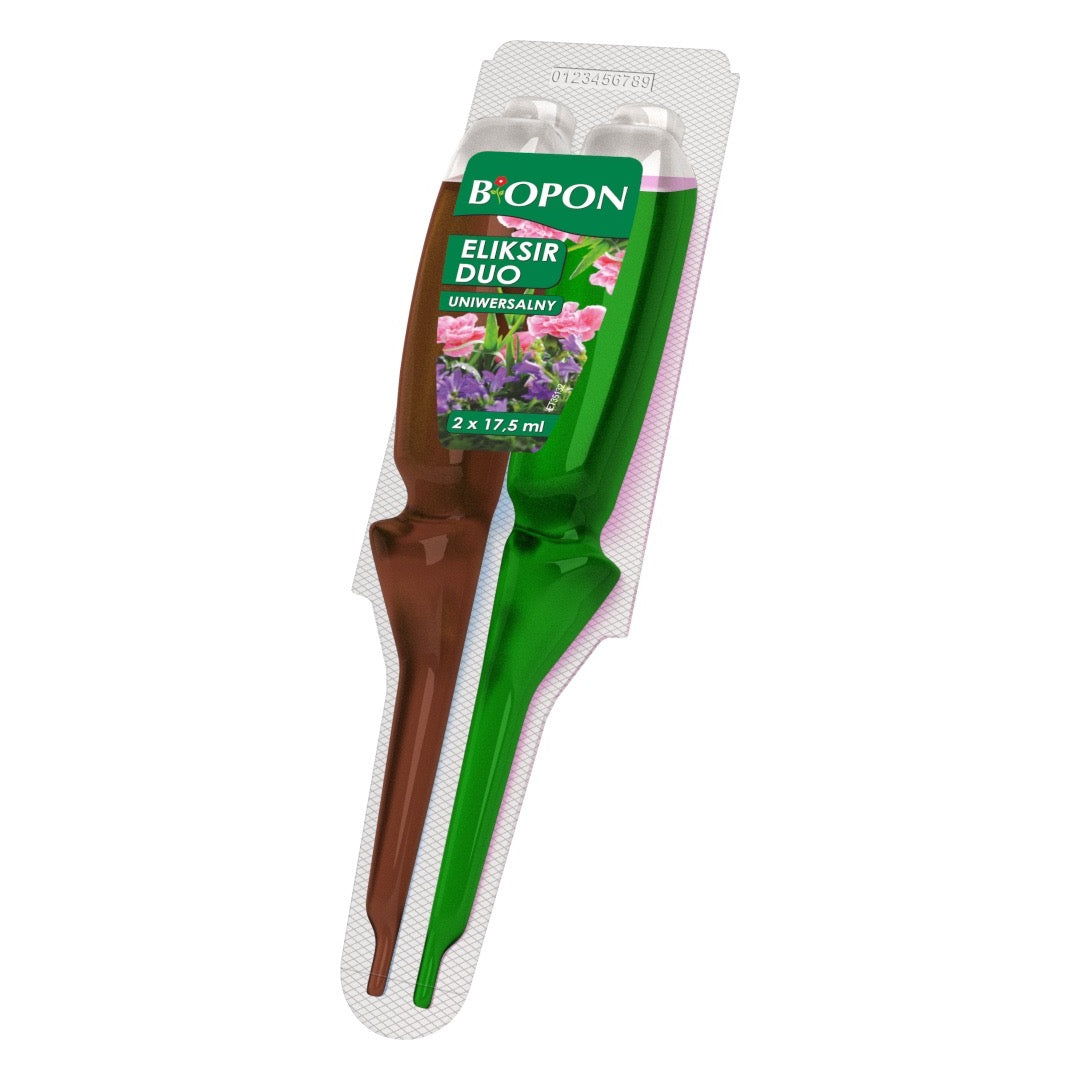 Blister z aplikatorem Bopon Eliksir DUO uniwersalny 35 ml do roślin domowych i balkonowych