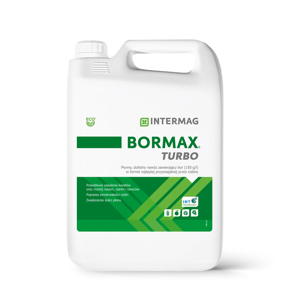 Kanister płynnego nawozu borowego Bormax Turbo firmy Intermag