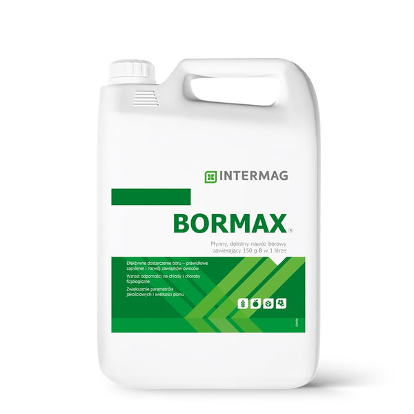 Kanister płynnego nawozu borowego Bormax firmy Intermag