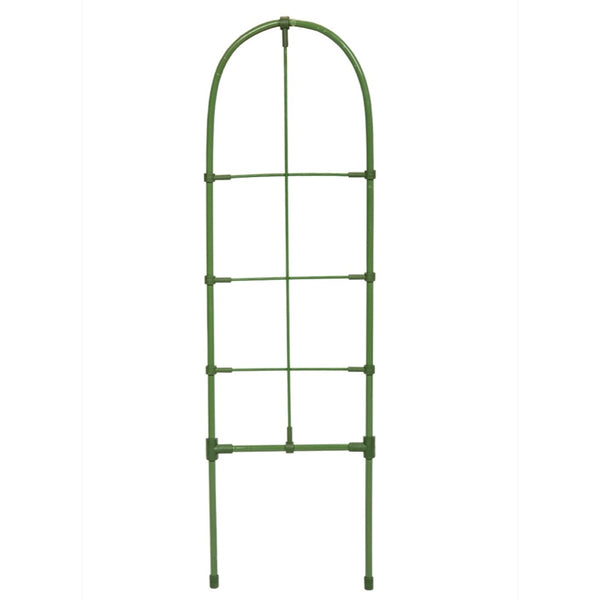 Podpora drabinkowa do roślin Bradas 60 x 17 cm, zielona kratka z łukiem