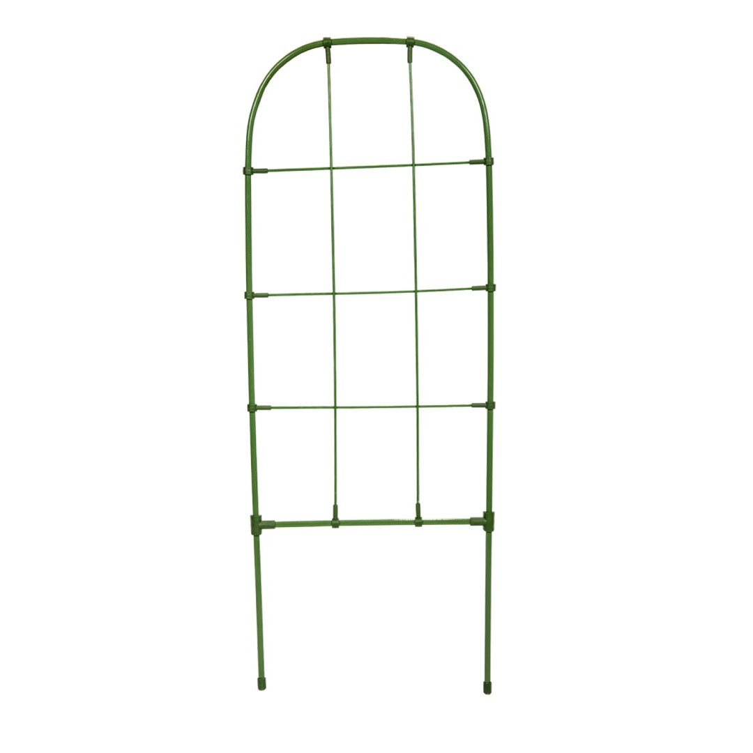 Podpora drabinkowa do roślin Bradas 75 x 27 cm, zielona kratka z łukiem