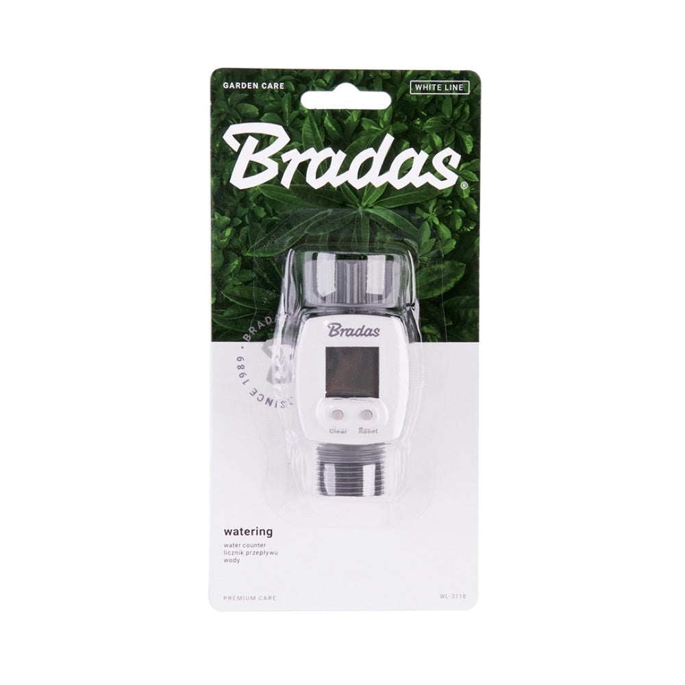 Licznik przepływu wody Bradas WL-3110 w opakowaniu blister