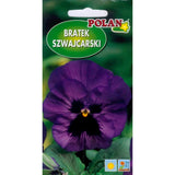 Saszetka nasion bratka szwajcarskiego fioletowo-modrego z plamą Polan, 0,5 g