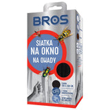 Opakowanie siatki na okno Bros czarnej 130 x 150 cm