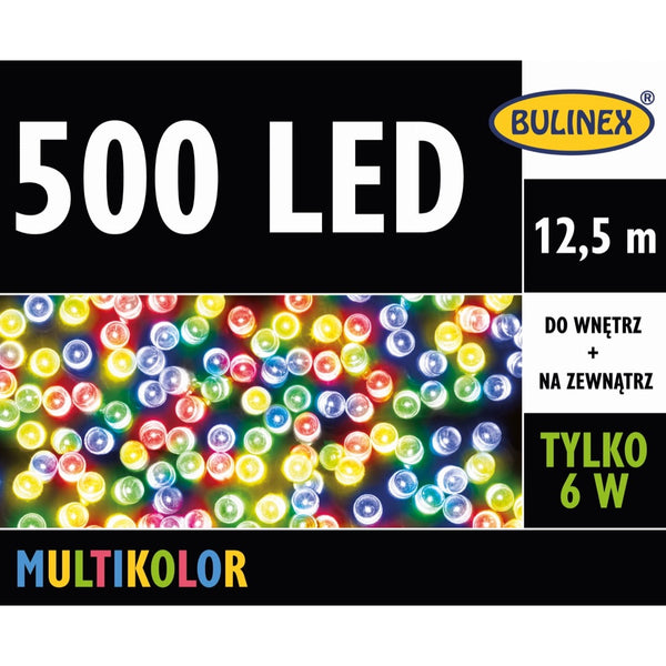 Opakowanie lampek LED Bulinex 500 diod, 12,5 m, multikolor
