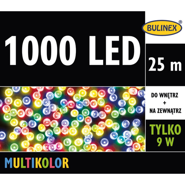 Opakowanie lampek LED Bulinex 1000 diod, 25 m, multikolor
