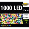 Opakowanie lampek LED Bulinex 1000 diod, 25 m, multikolor