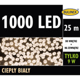Opakowanie lampek LED Bulinex 1000 diod, 25 m, ciepły biały