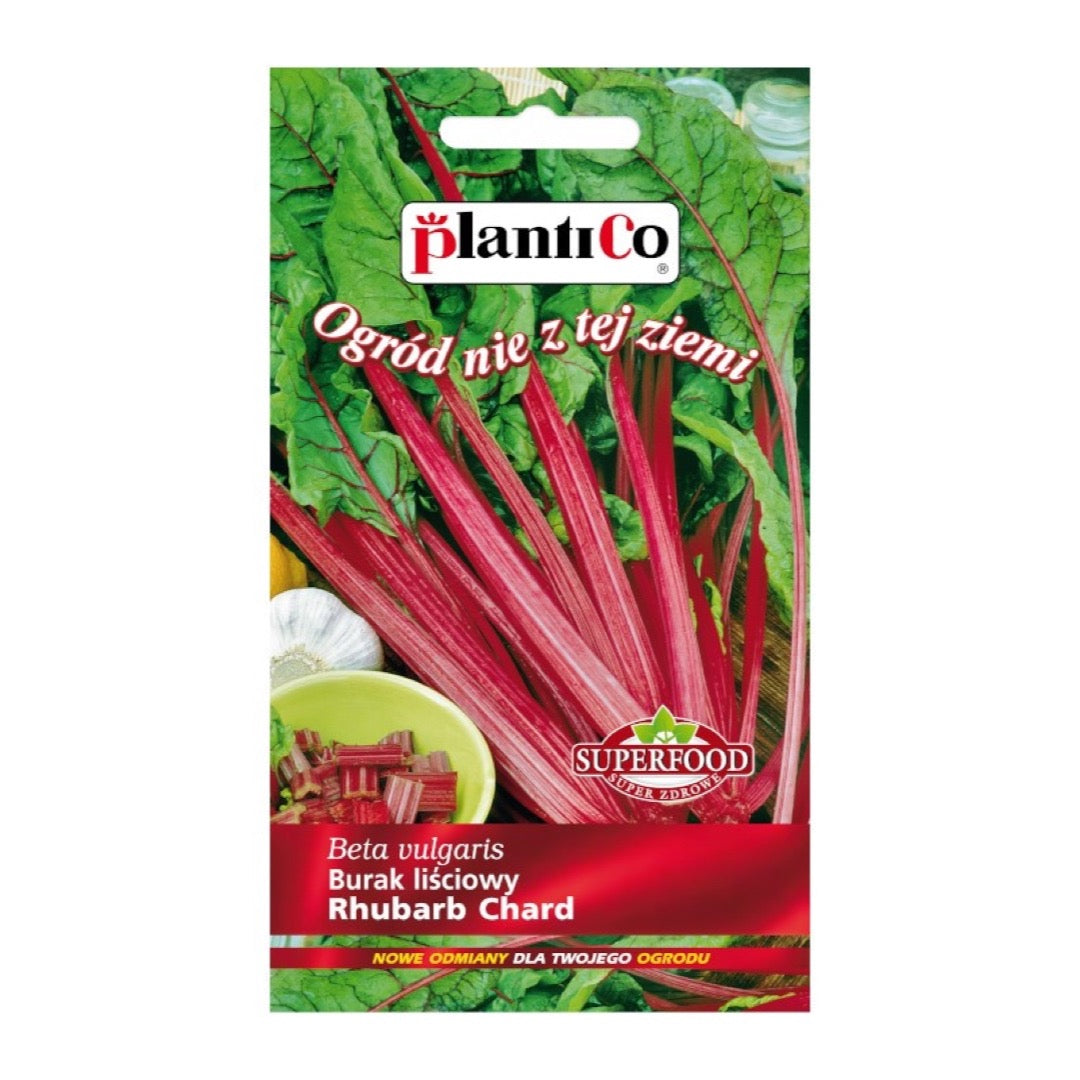 Saszetka nasion buraka liściowego Rhubarb Chard PlantiCo, 5 g