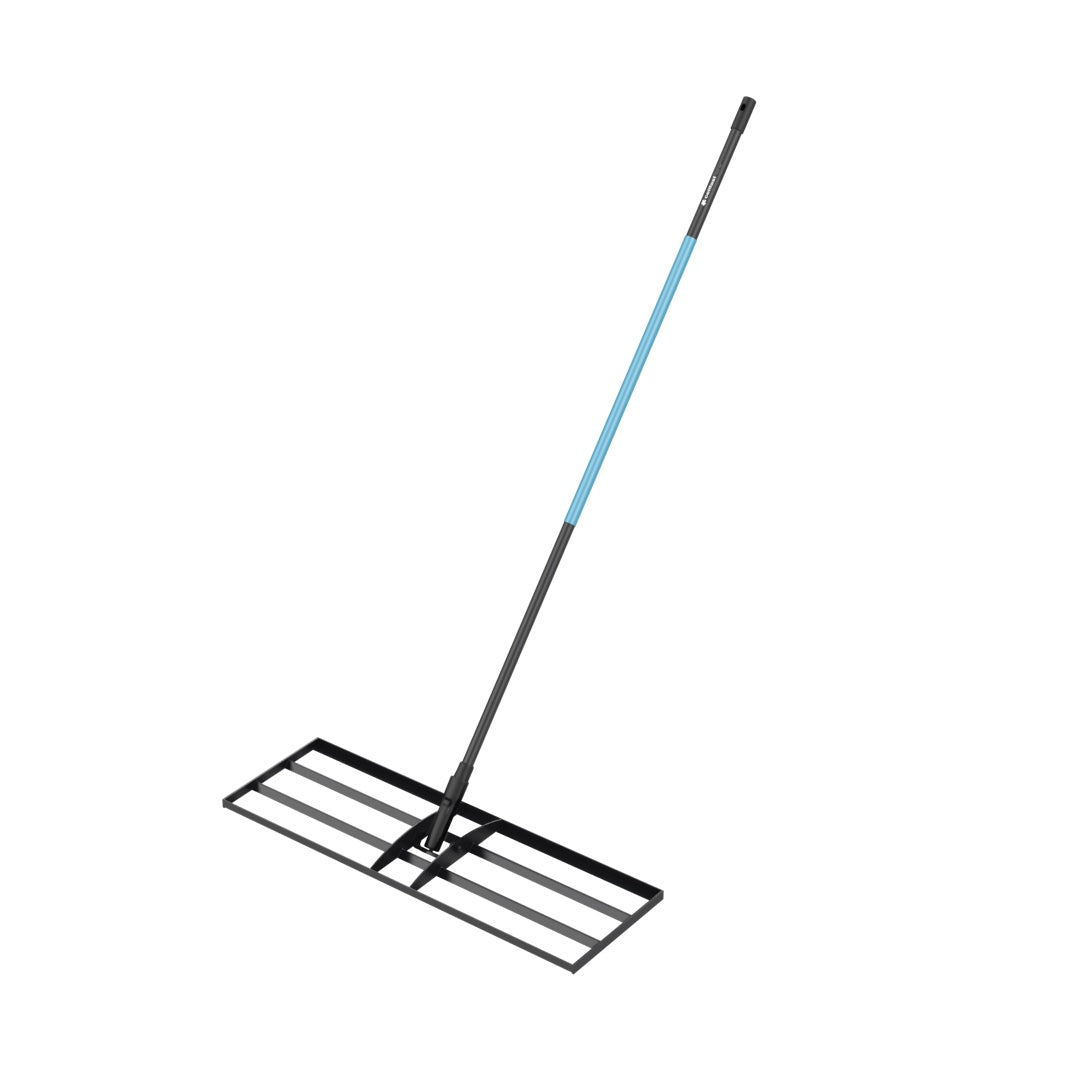 Niwelator terenu Cellfast CELLPRO 89 cm 40-227 z długim trzonkiem na białym tle