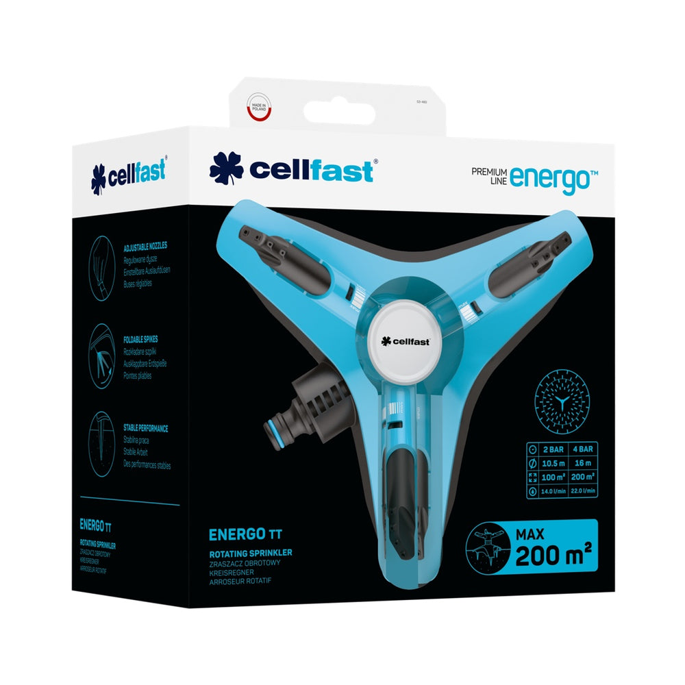 Opakowanie zraszacza obrotowego Cellfast ENERGO tt
