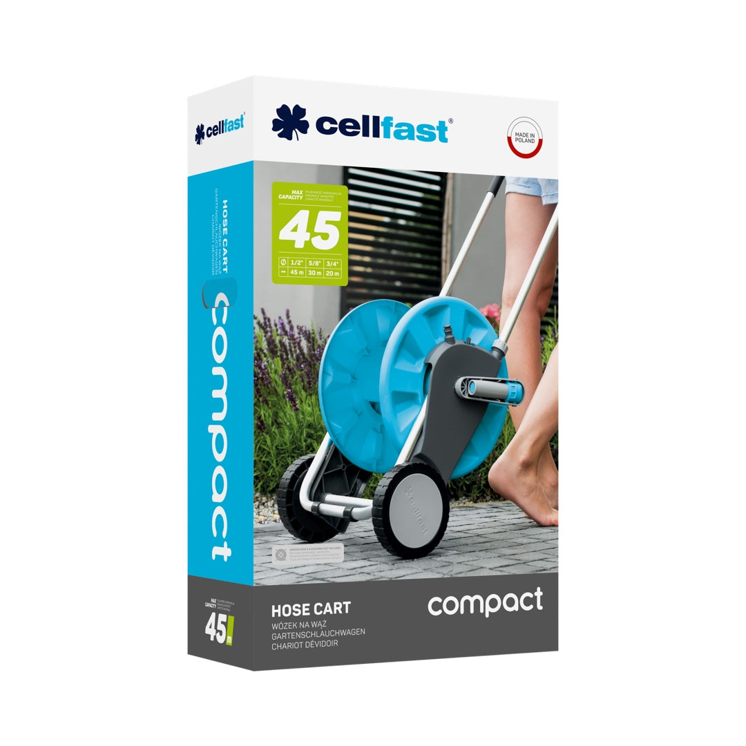 Wózek na wąż COMPACT Cellfast na białym tle, ujęcie 2