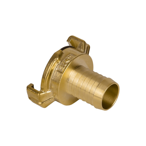 Mosiężne złącze z króćcem do węża BRASS GK 3/4 cala Cellfast na białym tle