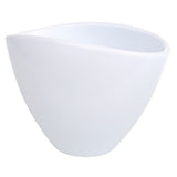 Biała owalna ceramiczna osłonka Cermax Owal 405 na białym tle