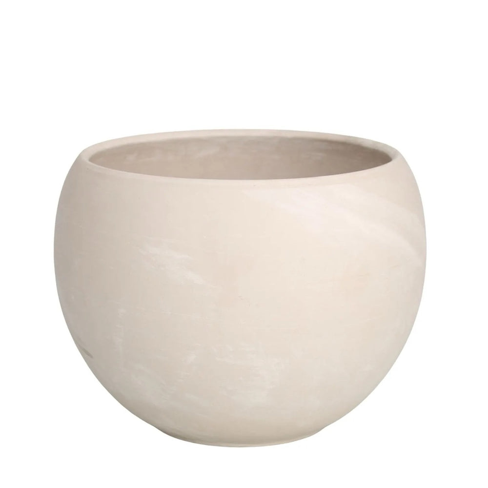 Osłonka ceramiczna Kula granit Cermax, kulista osłonka z terakoty na białym tle