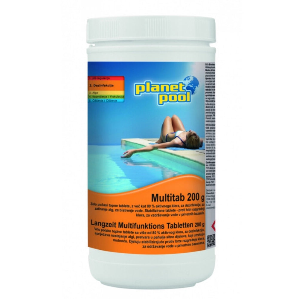 Pojemnik Planet Pool Multitab 200 g z tabletkami chlorowymi do basenu