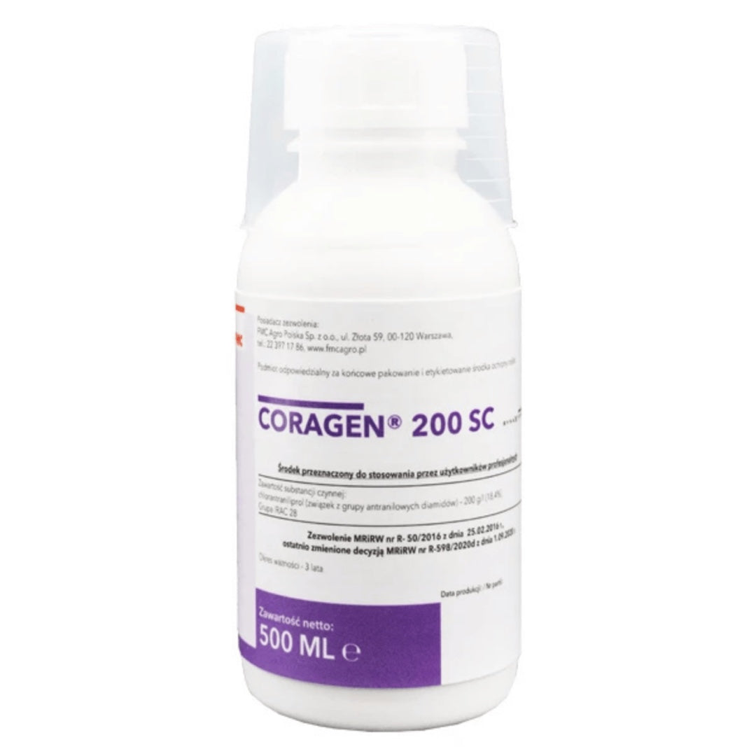 Butelka 0,5 l insektycydu Coragen 200 SC firmy FMC