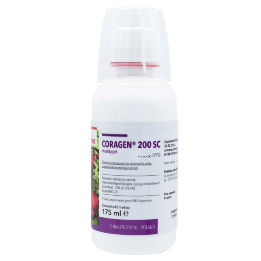 Butelka 175 ml insektycydu Coragen 200 SC firmy FMC