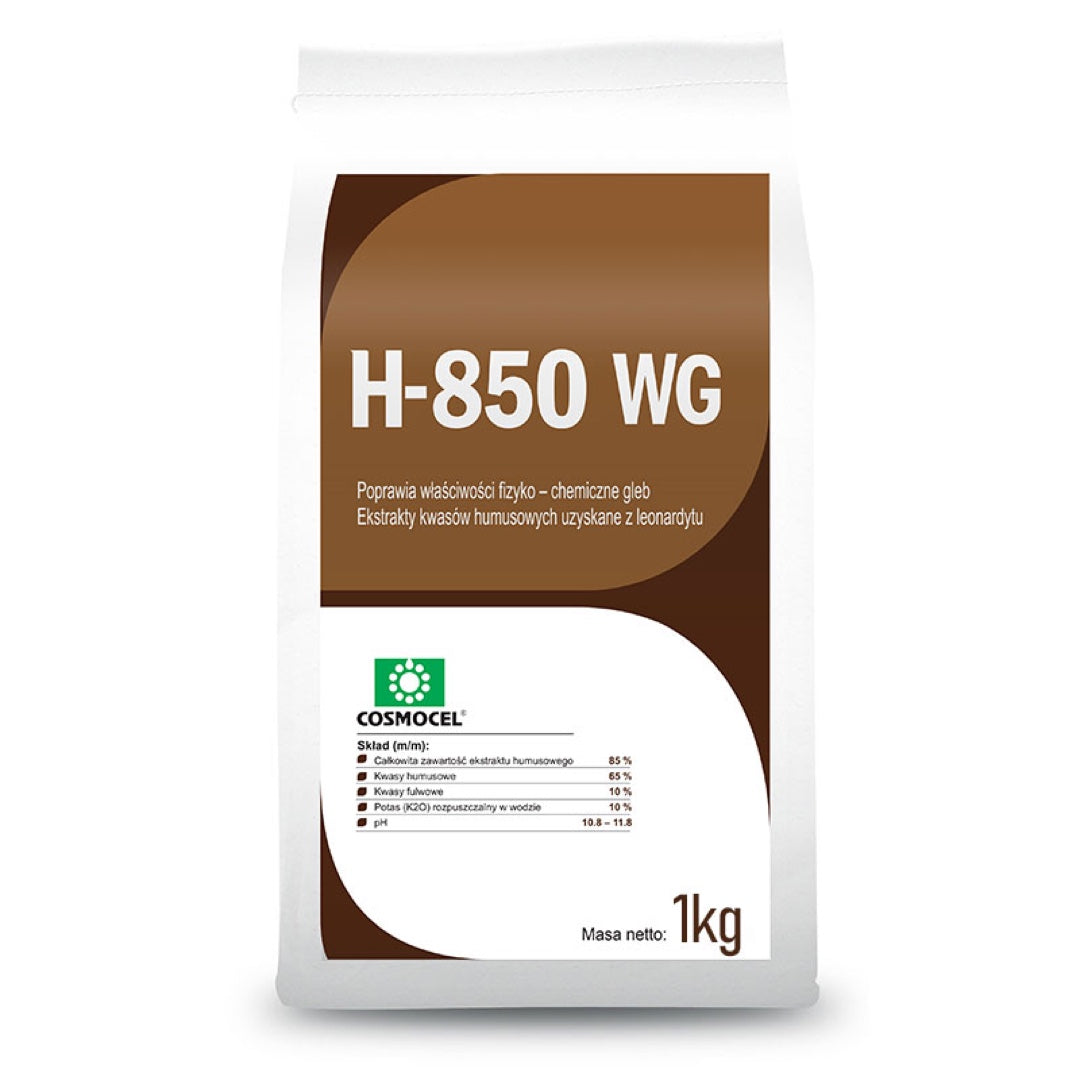 Worek 1 kg nawozu Cosmocel H-850 WG z kwasami humusowymi z leonardytu