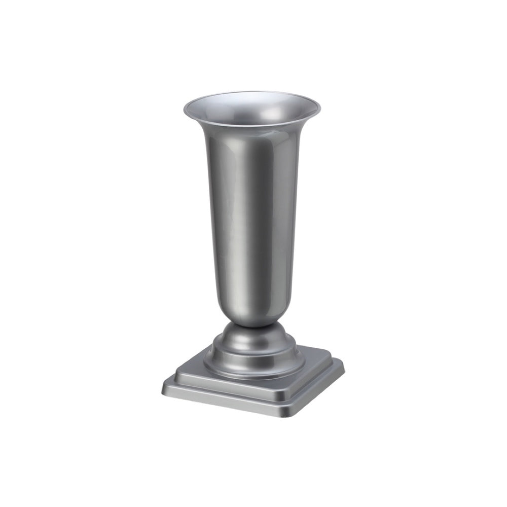 Srebrny flakon cmentarny Dama Form-Plastic, rozmiar 4, na białym tle