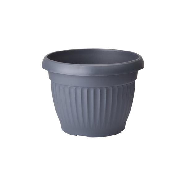 Okrągła osłonka Dona 25 Form-Plastic w kolorze antracyt na białym tle