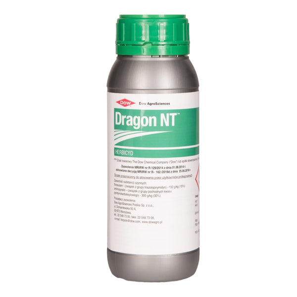 Opakowanie 250 g herbicydu Dragon NT 450 WG firmy Corteva Agriscience