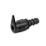 Czarna wpinka do węża flat z wtykiem na wąż 20 mm Bradas DSWA08-20L