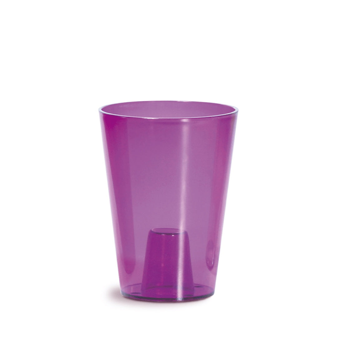 Wysoka doniczka Coubi Orchid DUS130P Prosperplast w kolorze fioletowym, na białym tle