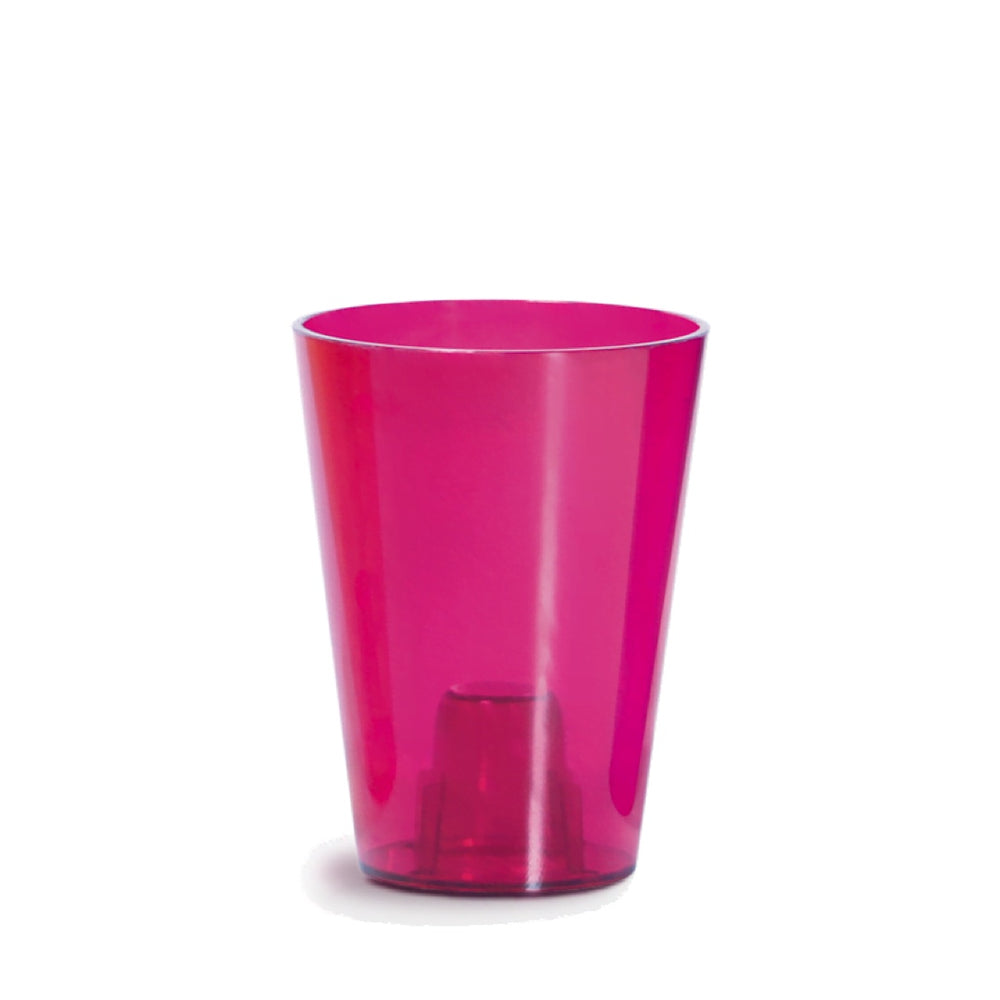 Wysoka doniczka Coubi Orchid DUS130P Prosperplast w kolorze różowym, na białym tle