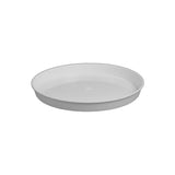 Okrągła podstawka drewnopodobna Form-Plastic w kolorze białym na białym tle