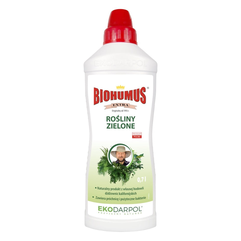 Butelka nawozu Biohumus Extra Rośliny Zielone EkoDarPol 0,7 l